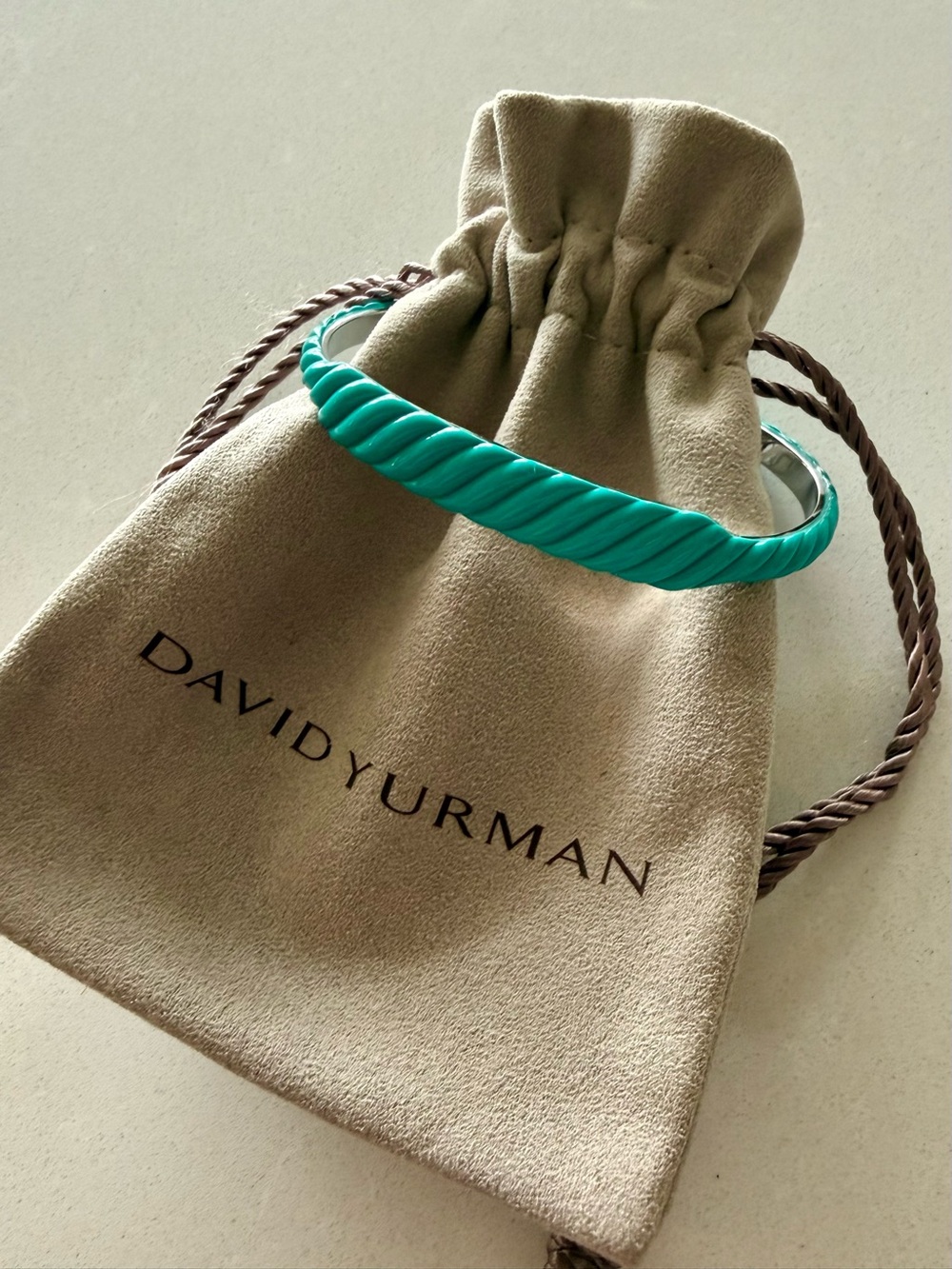DY enamel sculpted cable cuff